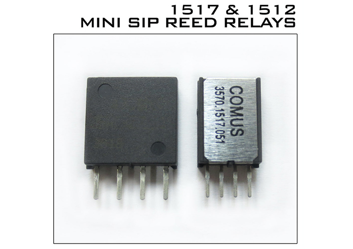 Foto Relés Reed Mini SIP para matrices de conmutación de alta densidad.